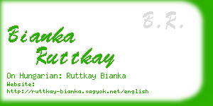 bianka ruttkay business card